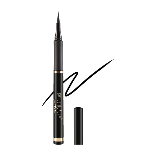 SWISS BEAUTY Waterproof Felt Tip Eyeliner Pen | Smudge Proof | Long Wearing 1.2 ml