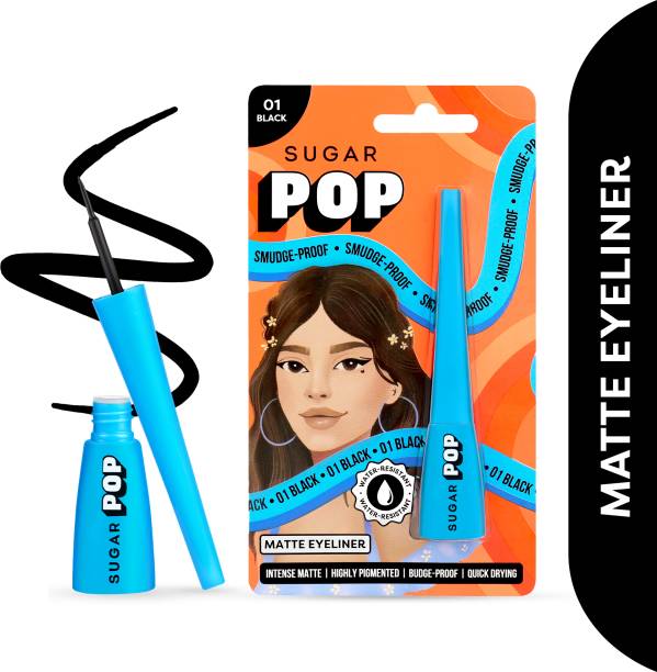 SUGAR POP Matte Eyeliner 01 | Highly Pigmented | Intense Matte | Smudge-proof 4.5 ml