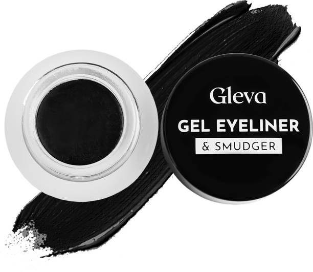 Gleva Compact Gel Waterproof Eyeliner Long Lasting Cream High Pigments Smudge-Proof 20 g