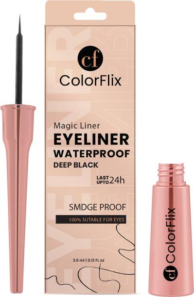 ColorFlix Long Lasting Waterproof Eyeliner with Smudge Proof Formula for Bold Eye Look 3.5 ml