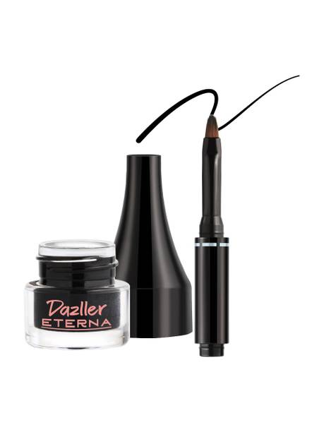 Dazller Eterna Eye Sensation Gel Eyeliner, Matte Black, Smudge-proof,Water-resistant, QuickDry, 3 g