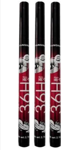 Deeparth 36H Waterproof Long Lasting EyeLiner Pencil | (Pack of 3) 2.5 ml