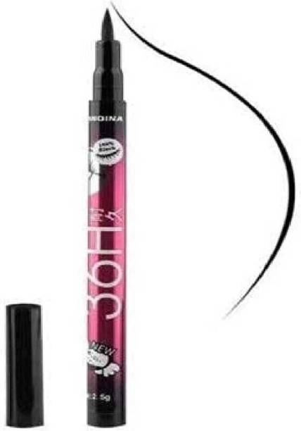 Hezruck Water & Smudgeproof 36 Hour Long Lasting Liquid Eyeliner Pack of 1 4.5 ml