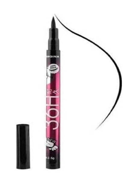 Hezruck Water & Smudgeproof 36 Hour Long Lasting Liquid Eyeliner Pack of 1 4.5 ml