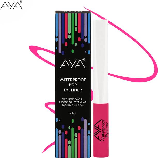 AYA Waterproof Eyeliner- 5 ml, Pink | Waterproof, Long Lasting, Smudge Proof 5 ml