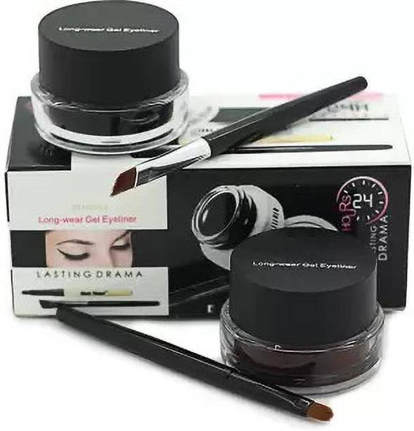 DOT FUSION Black & Brown Water proof gel eyeliner 100 ml