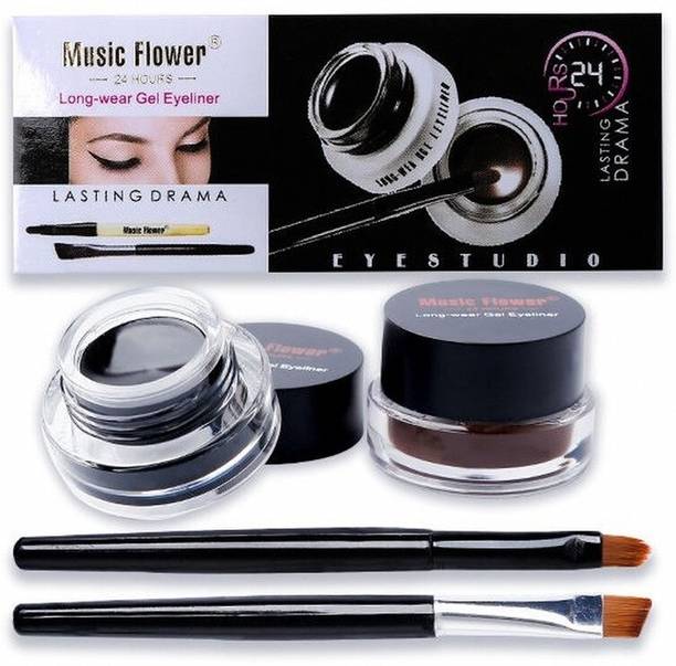 Music Flower Black and Brown All Day Wear Eyeliner 6 g
