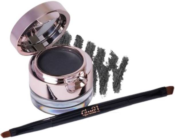 Glam21 Cosmetics 2-in-1 Eyebrow & Gel Eyeliner-Intense Black Color|Quick Dry, Smudge & Waterproof 4 g