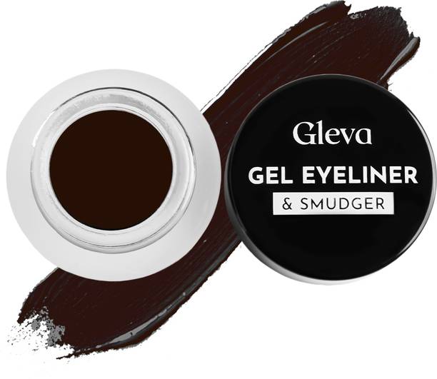 Gleva Compact Gel Waterproof Eyeliner Long Lasting Cream High Pigments Smudge-Proof 20 g