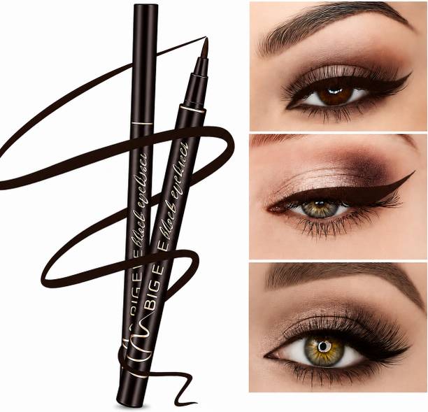 Sylvara Organic Brown Waterproof Eyeliner Pen | Long Lasting Liquid Eyeliner 1.5 ml (Brown) 1.5 ml