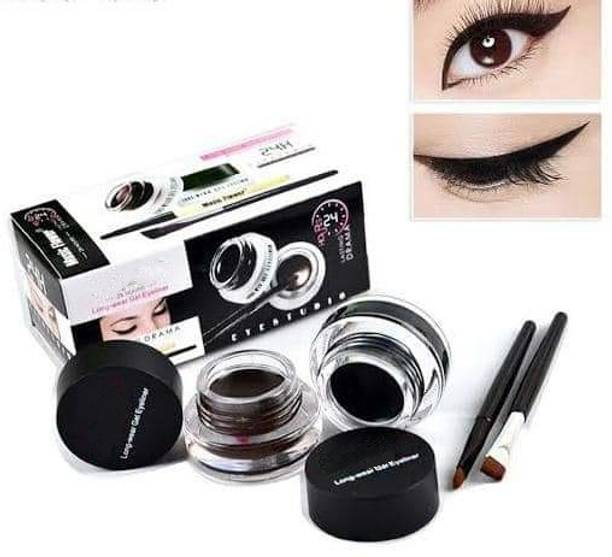 BRM TRADERS Eye Makeup 2 In 1 Brown Black Gel Eyeliner 50 g