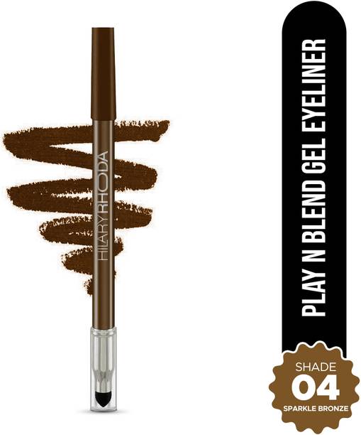 Hilary Rhoda Play n Blend Gel Eyeliner | Highly Pigmented | Matte & Shimmer Finish Eyeliner 1.5 g