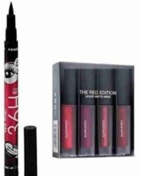 Hezruck 4in1 Liquid Lipstick with 36H Eyeliner 6 ml