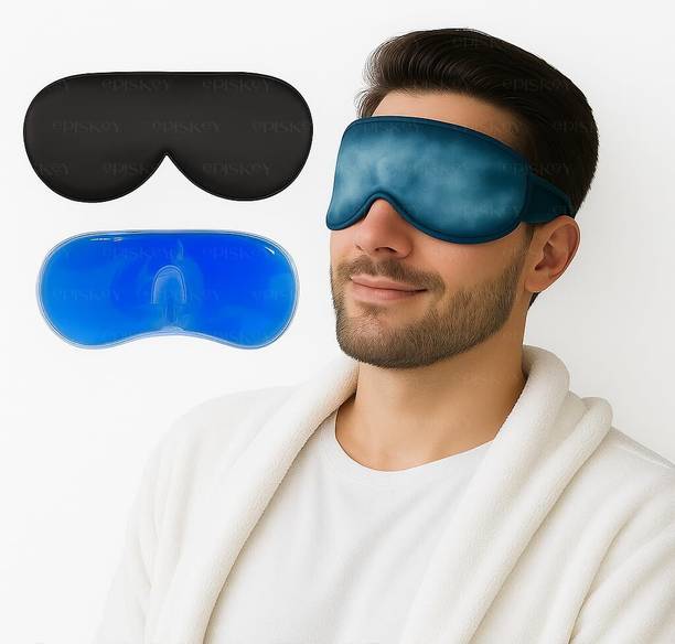 Episkey Velvet Cooling Gel Relaxing Eye Sleep Mask For Dark Circles Dry Eyes Pain Relief