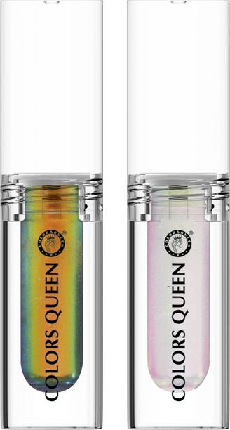 COLORS QUEEN Multichrome Long Lasting & Waterproof Metallic Liquid Eyeshadow Combo Pack of 2 3.6 g