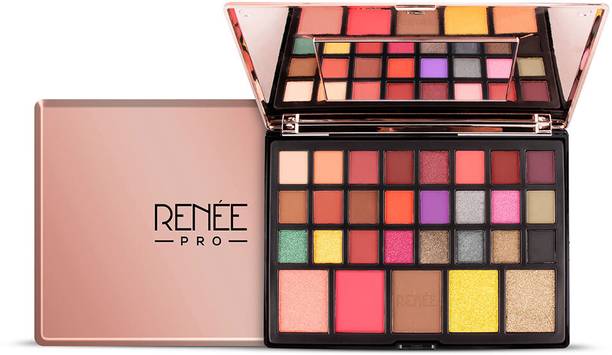 Renee PRO Twilight Eyeshadow Palette - 24 Stunning Shades with Blush, Bronzer, Highlight 65 g