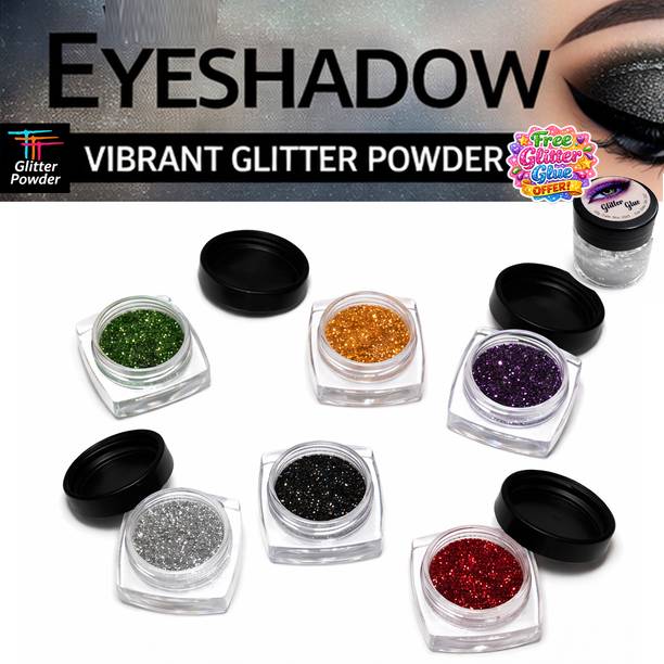TTT Party Wear Sparkle Glitter Eyeshadow | 6 Color Multicolor Set 40 g
