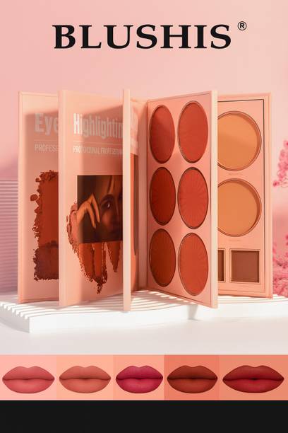 BLUSHIS 4 in 1 Multipurpose | Eyeshadow Highlighter and Concealer | All in One Palette 50 g
