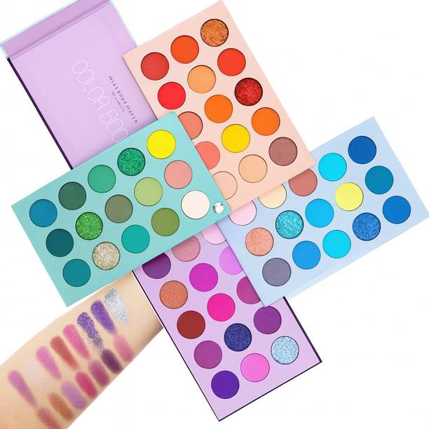 BLUSHIS Matte + Shimmer + Glitter 60 Color Board EyeShadow Eye Shadow Palette 60 g