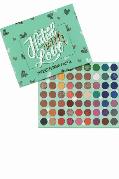 BLUSHIS 63 Color Matte Shimmer Glitter Hated with Love Eye Shadow Palette 70 g