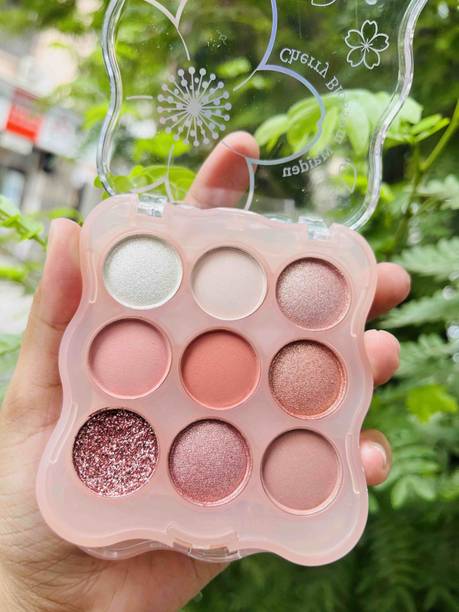 QWLEZ 9 Color Glitter Korean eyeshadow For Women 13 g