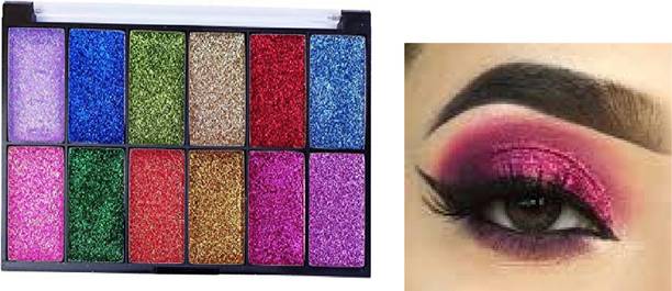 Luipui eye shadow glitter shade in multi color 9 g