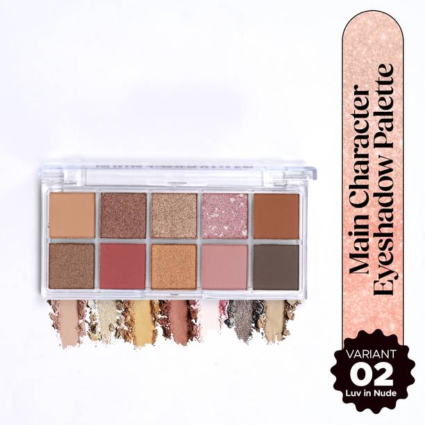 Hilary Rhoda Main Character Eyeshadow Palette | Matte & Shimmer- Luv In Nude | Shade 02 - 11 g