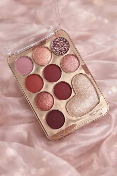 QWLEZ Eyes Glitter Eye Shadow Shimmer Glitter Eyeshadow Palette 8 g