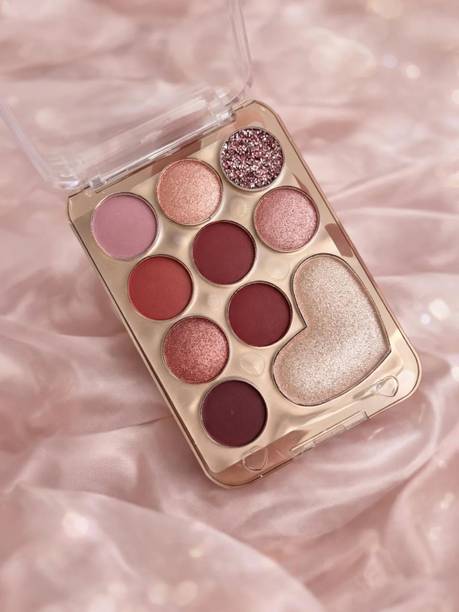 QWLEZ Eyes Glitter Eye Shadow Shimmer Glitter Eyeshadow Palette 8 g
