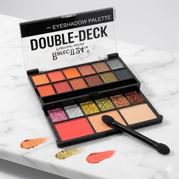 huda.bb Double Deck 18 Colour Matte And Shine Eyeshadow Palette 22 g