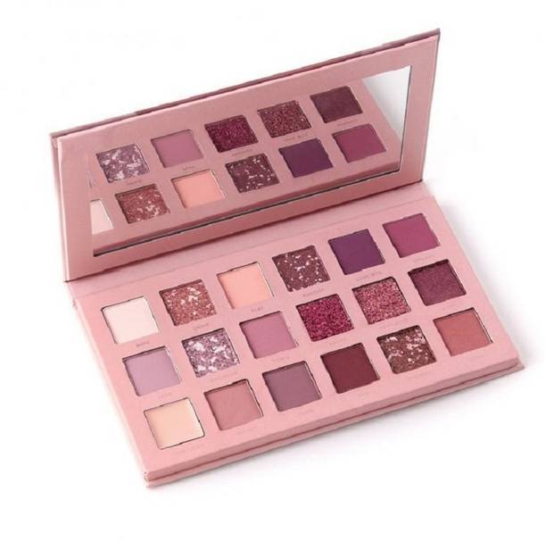 rezmay Beauty 18 Color Matte + Shimmer Nude EyeShadow Eye Shadow Palette-B 18 g