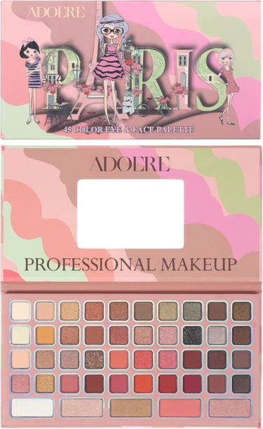 Adoere Paris Waterproof Eyeshadow Palette 45 color eye & face palette with Mirror 81 g