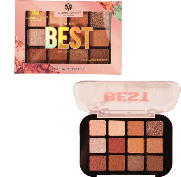 Veeyomee Beauty Best Eyeshadow Palette 12 Highly Pigmented Shades for Bold, Long-Lasting Makeup 17 g