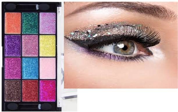 Luipui 12 COLOR BEST GLITTER EYESHADOW PALETTE 21 g