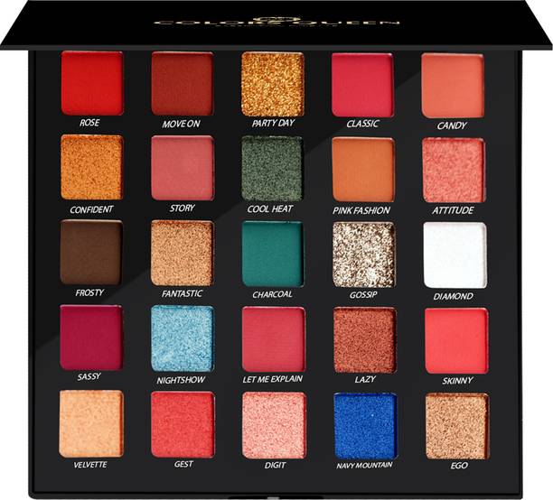 COLORS QUEEN Divine Eyeshadow Palette with 25 Ultra Pigmented Matte & Shimmery Shades 37.5 g