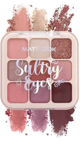 मैट लूक Sultry Eyes 9 Colors Palette Long Lasting Easy to layer Pigmented Formula 13.5 g