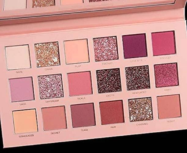GLOW FIRST 18 Color Eyeshadow Palette With Mirror Include Matte Shimmer 36 ml