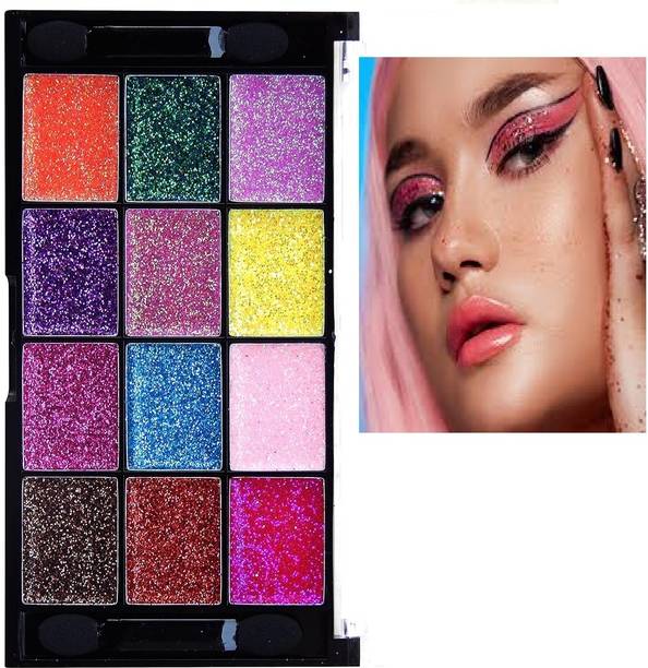 Luipui BEST GLITTER EYESHADOW PALETTE MAKEUP PACK OF 1 21 g