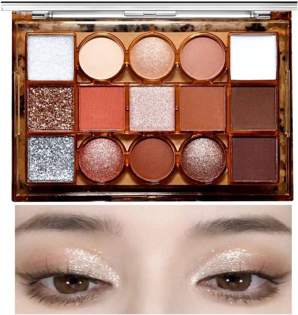 QWLEZ Best Korean Eyeshadow Palette Gliter for Eyes 19.5 ml