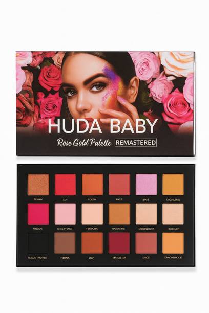 HUDA BABY Beauty Rose Gold Remastered Edition 18 Color eyeshadow palette Shimmery 18 g