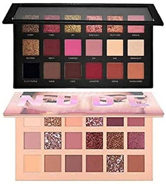 TUMR ROSE GOLD 18 MULTICOLOR EYESHADOW + NUDE MULTICOLOR EYESHADOW (COMBO PACK)
