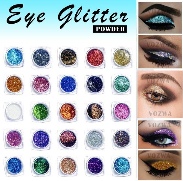 VOZWA Professional 25 Color Glitter Eye shadow Powder 25 g