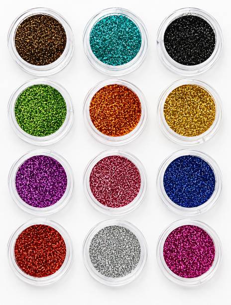 VIZO Cool Shining Eyeshadow in 12 Color glitter powder with Glitter Glue 18 g