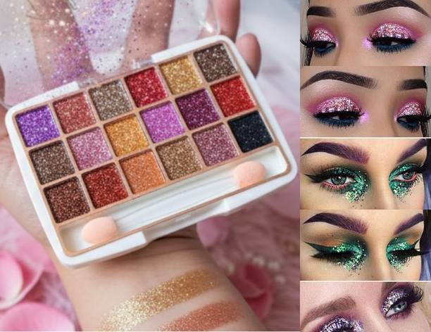 Arcanuy Glitter Eyeshadow Eye Makeup Set,Quick-Drying High Pigmented 12 g