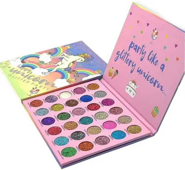 CB3 BEAUTY Beauty Unicorn All Colors Glitter Eyeshadow Makeup Palette 30 Shades 40 g
