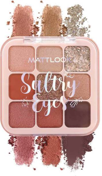MATTLOOK Sultry Eyes 9 Colors Palette Long Lasting Easy to layer Pigmented Formula 13.5 g