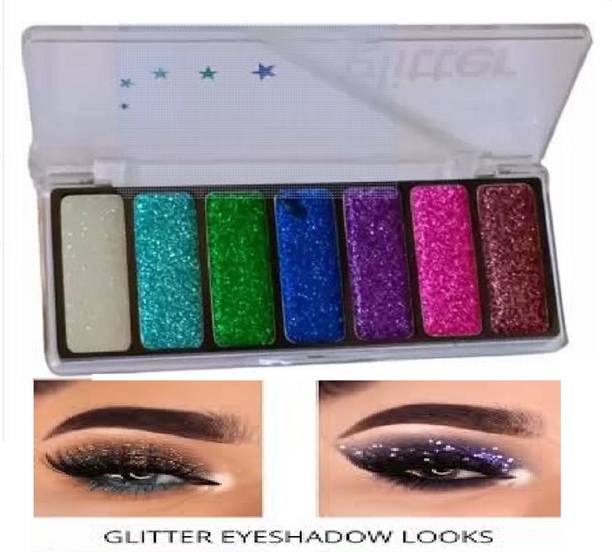 Luipui GLITTER EYESHADOW 7 COLOR PALETTE MAKEUP 11.26 g