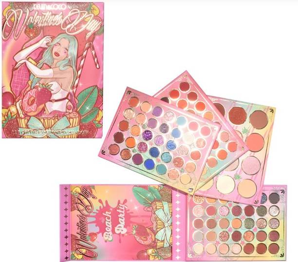 DILANCI KEVIN & COCO Eyeshadow Palette Combo | Matte, Glitter & Shimmer Shades | 550 g