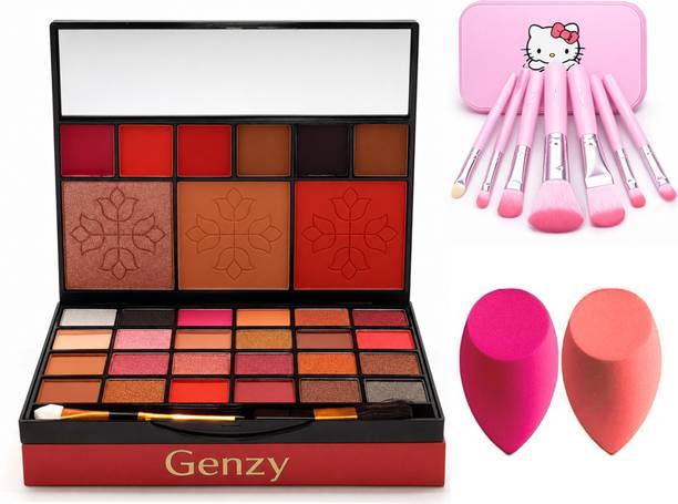 Winble Makeup Kit with Brush Set & Makeup Sponge Face Palette & Beauty Tools Combo 35 ml
