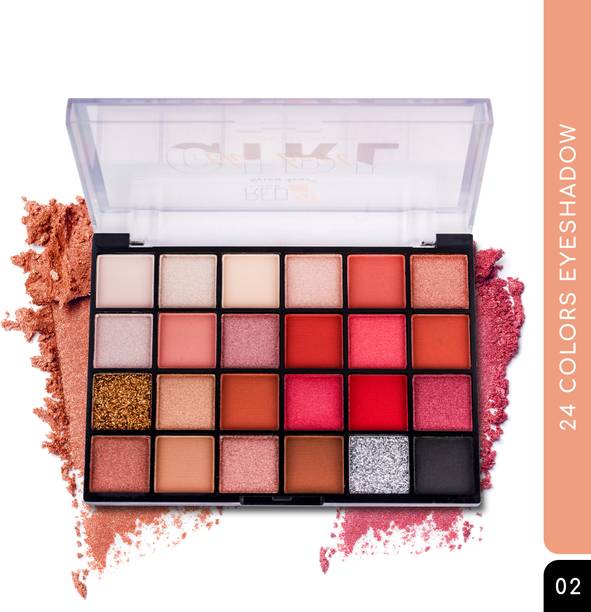 RED4 The Best Girl 24 Colors Eyeshadow Palette | Easy To Blend & Highly Pigmented 24 g